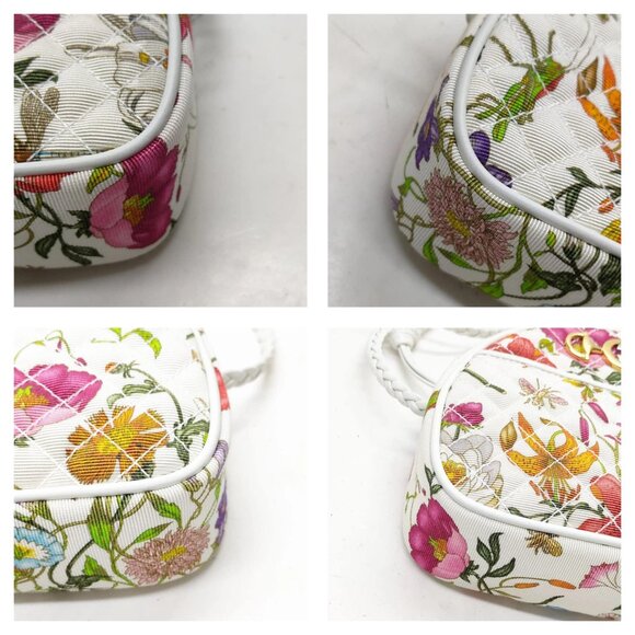 Authentic Gucci White Canvas Shoulder Bag mon962-110525 - Picture 10 of 16